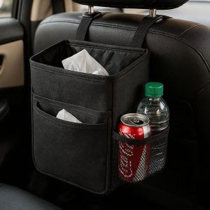 Hanging Car Backseat Trash Can Organizer