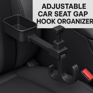 Adjustable Car Seat Gap Hook Organizer